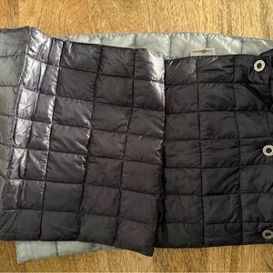 Purple/gray Puffer infinity scarf